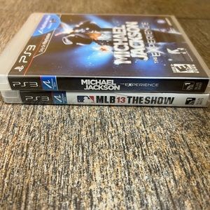 PS3 MLB THE SHOW & MICHAEL JACKSON THE EXPERIENCE